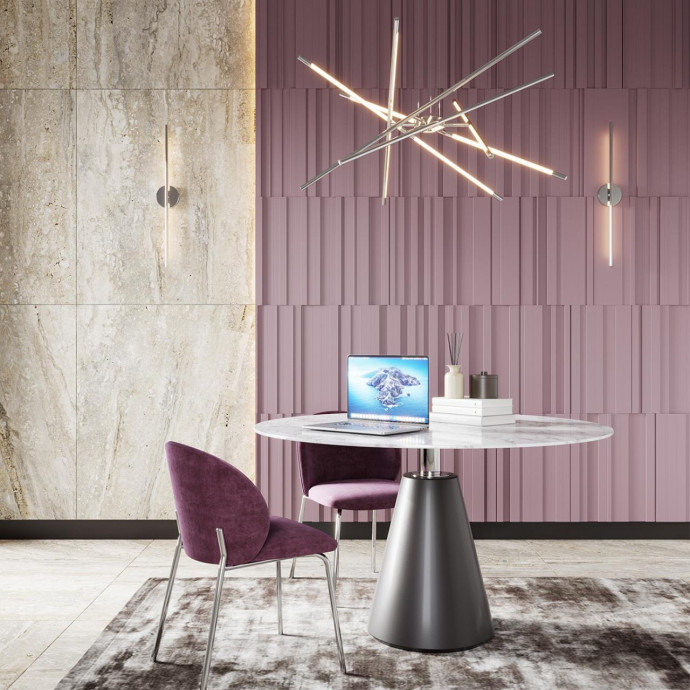 4323/12WL HIGHTECH ODL22 125 металл/хром полированный Настенный светильник поворотный 360° IP20 LED 12W 645Лм 3000K FUERTE