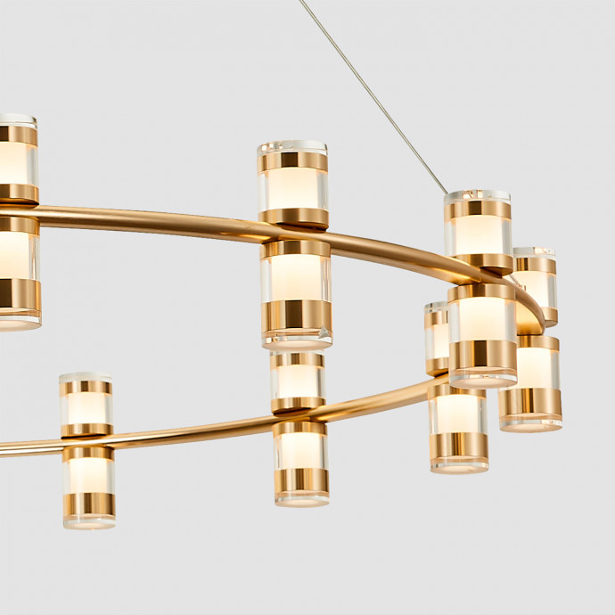 4323-15P, подвесная люстра, D1000xH170/1800, 15xLEDx3W, 3600LM, 4000K, included