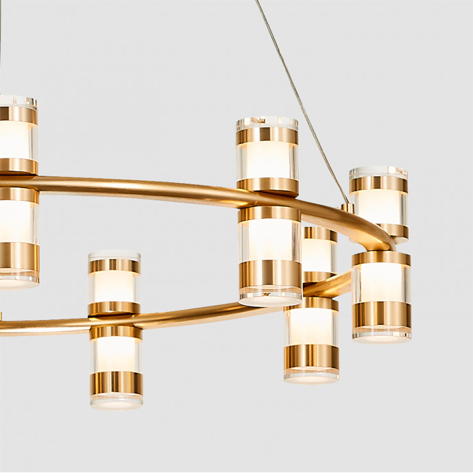 4323-9P, подвесная люстра, D600xH170/1800, 9xLEDx3W, 2160LM, 4000K, included