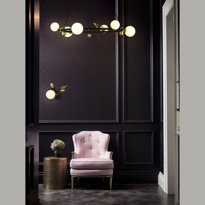 4324-5P, подвесная люстра, L870xW160xH265/1800, 2xLEDx6W + 3xLEDx5W, 2160LM, 4000K, included