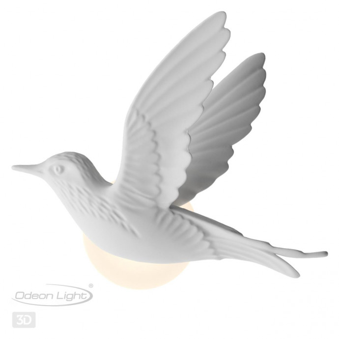 4341/3WLA HIGHTECH ODL22 199 белый гипс Настенный светильник (ЛЕВ.) IP20 LED 3W 122Лм 3000K COLOMBELLA