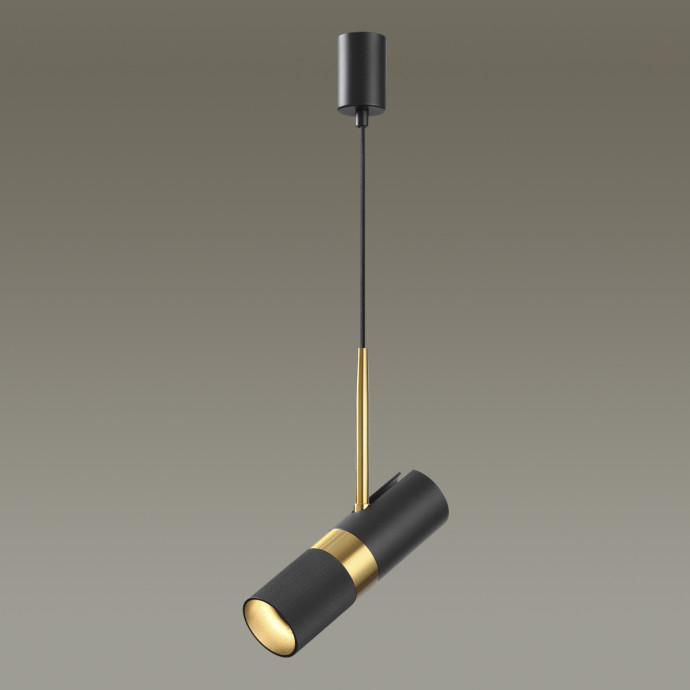 4356/1 HIGHTECH ODL23 231 черный/золотистый/металл Подвесной св-к IP20 LED GU10 10W BULLET