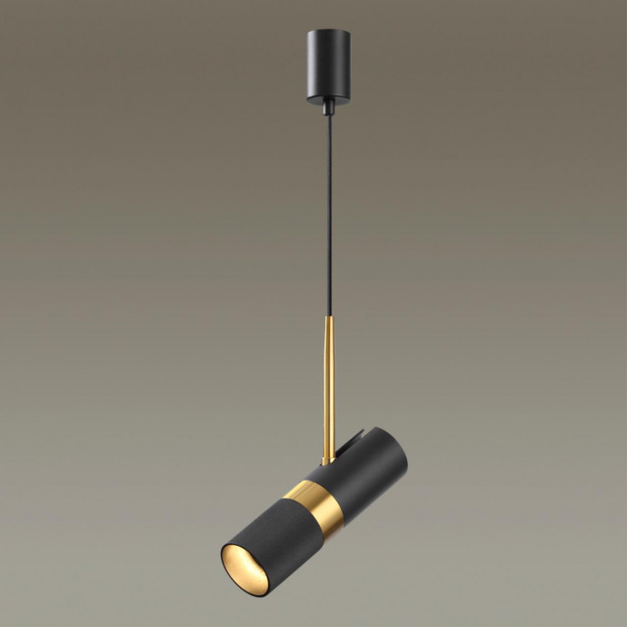 4356/1 HIGHTECH ODL23 231 черный/золотистый/металл Подвесной св-к IP20 LED GU10 10W BULLET