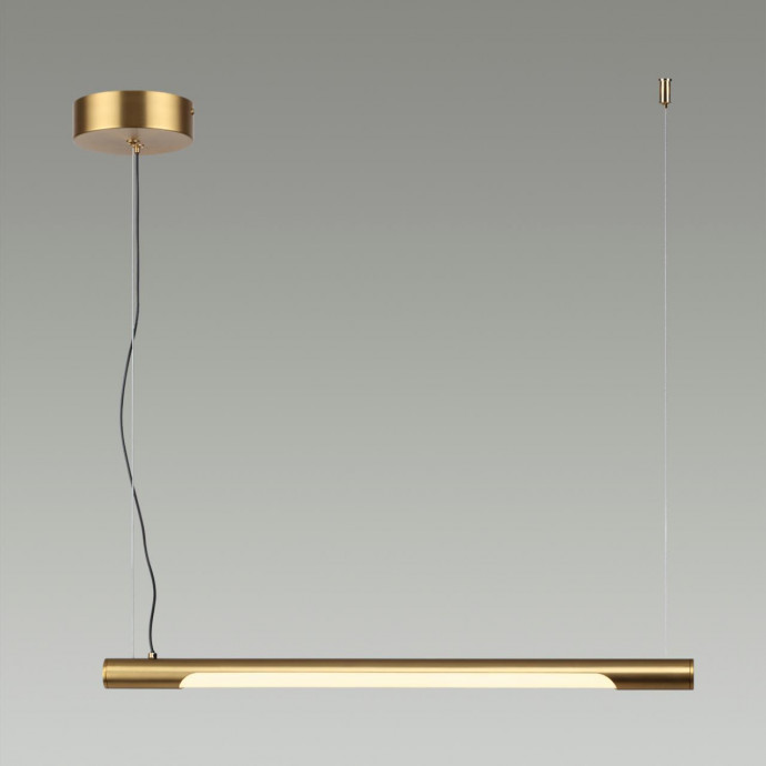 4358/20L MIDCENT ODL23 221 античная бронза/акрил белый матовый/янтарный Подвесной св-к IP20 LED 20W 1208Лм 3000K COLLE