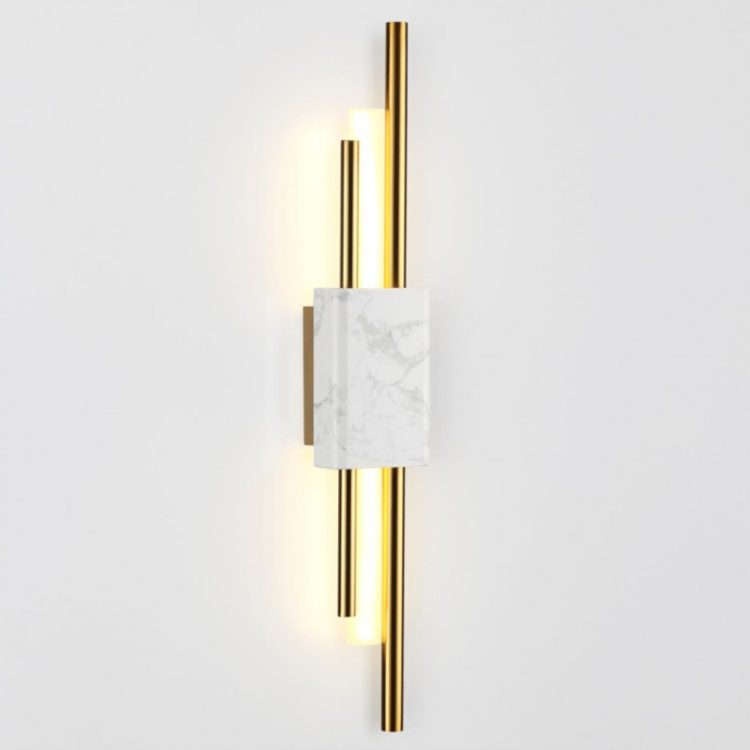 4359/10WL MIDCENT ODL23 175 белый мрамор/золотистый металл Настенный светильник IP20 LED 10W 655Лм 3000K MARMI