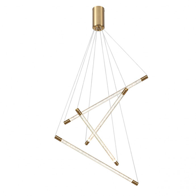 4369/40L HIGHTECH ODL23 107 полированное золото/акрил с пузырьками Подвесной св-к IP20 LED 30W 3000K 1050Лм SPARKY