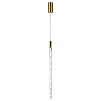 4369/5L HIGHTECH ODL23 107 полированное золото/акрил с пузырьками Подвесной св-к IP20 LED 5W 200Лм 3000K SPARKY