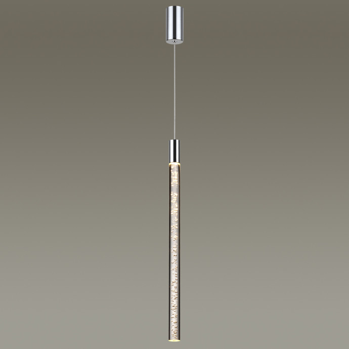 4370/5L HIGHTECH ODL23 107 хром полированный/акрил с пузырьками Подвесной св-к IP20 LED 5W 200Лм 3000K SPARKY