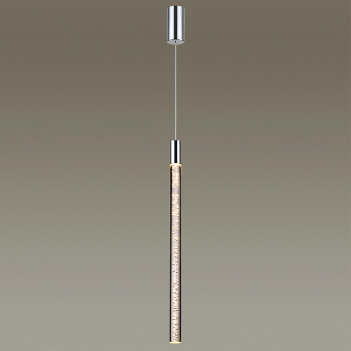 4370/5L HIGHTECH ODL23 107 хром полированный/акрил с пузырьками Подвесной св-к IP20 LED 5W 200Лм 3000K SPARKY