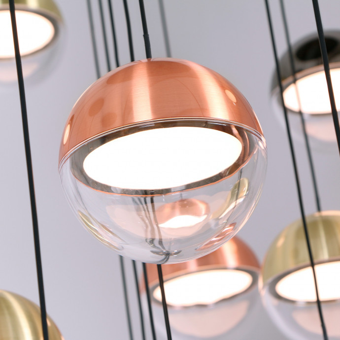 4371-27P, подвесная люстра, D830xH2680, 27xLEDx5.4W, 10220LM, 4000K, CRI>90, included