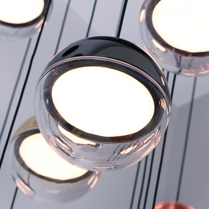 4371-27P, подвесная люстра, D830xH2680, 27xLEDx5.4W, 10220LM, 4000K, CRI>90, included