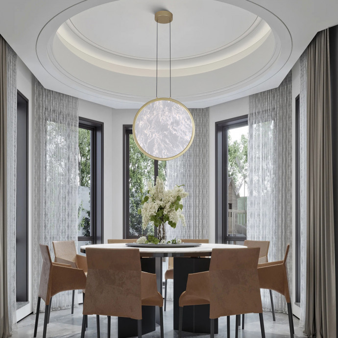 4374-1P, подвес, D470xH1800/2320, LEDx27W, 1620LM, 4000K, CRI>90, included