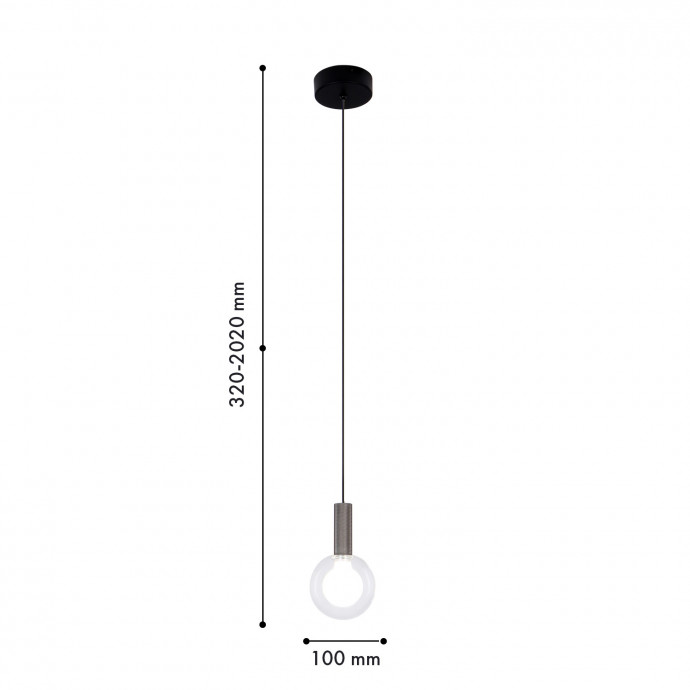 4379-1P, подвес, D100xH320/2020, LEDx3W, 195LM, 4000K, CRI>90, included