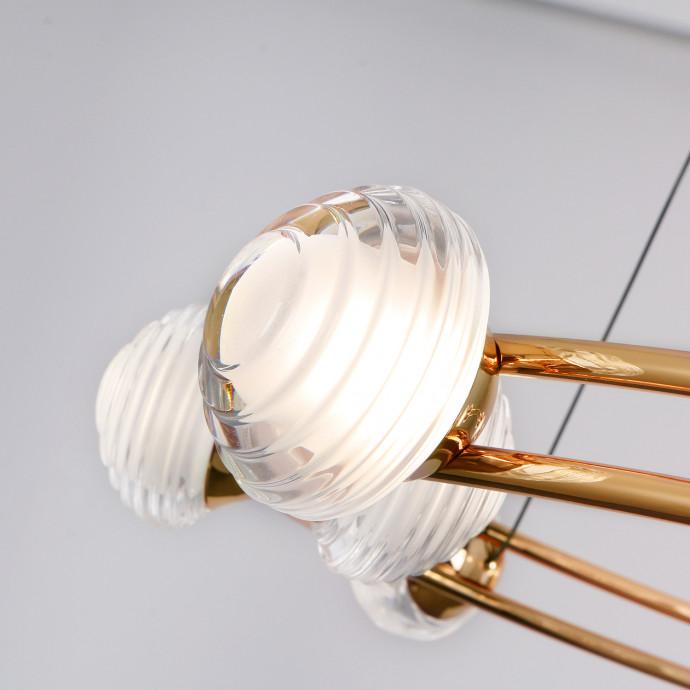 4382-15P, подвесная люстра, D750xH1880, 15xLEDx3.6W, 3850LM, 4000K, CRI>90, included