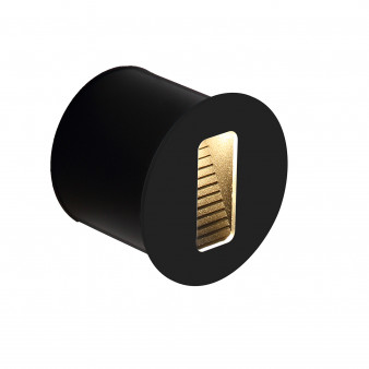 4390/1W HIGHTECH ODL23 561 черный/металл/пвх стойкий к УФ излучению Настенный светильник с датчиком движения IP44 LED GU10 14W MOTTO