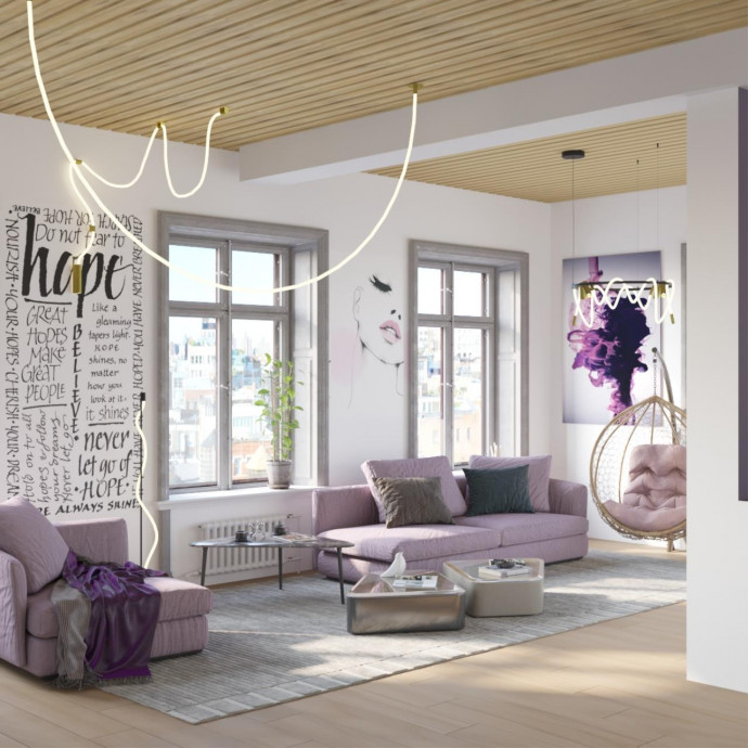 4397/55L HIGHTECH ODL23 101 черный/античная бронза/черный/металл/канат Подвесной св-к IP20 LED 50W 2020Лм 3000K CORDA