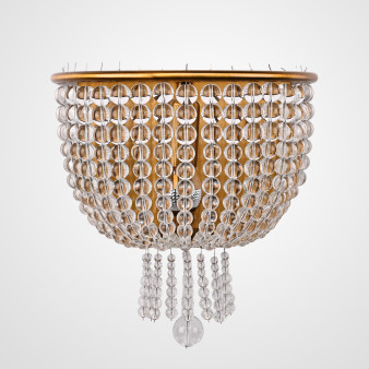 Бра Jacqueline White Sconce Brass By Imperiumloft