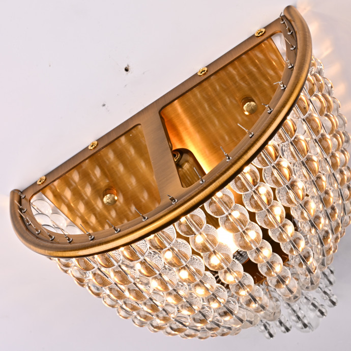 Бра Jacqueline White Sconce Brass By Imperiumloft
