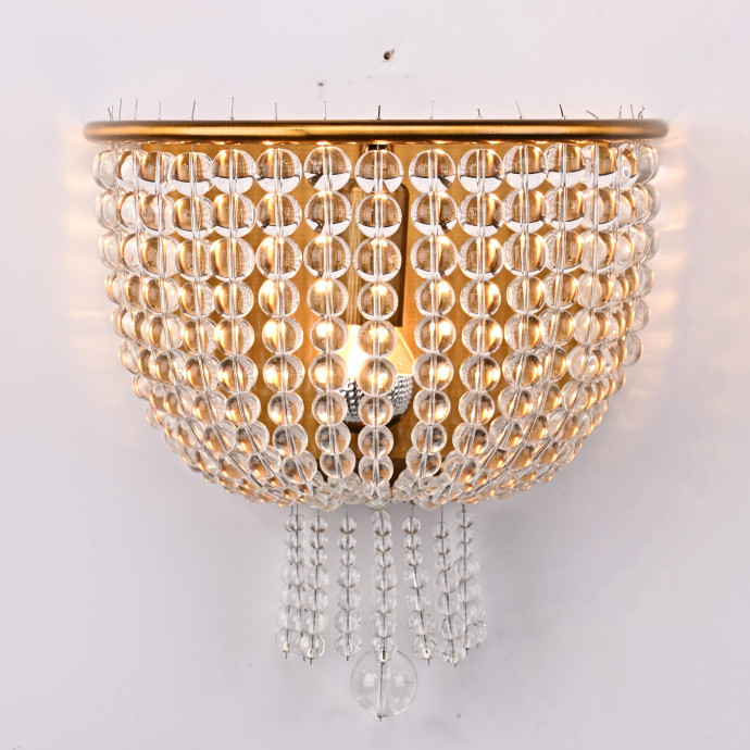 Бра Jacqueline White Sconce Brass By Imperiumloft