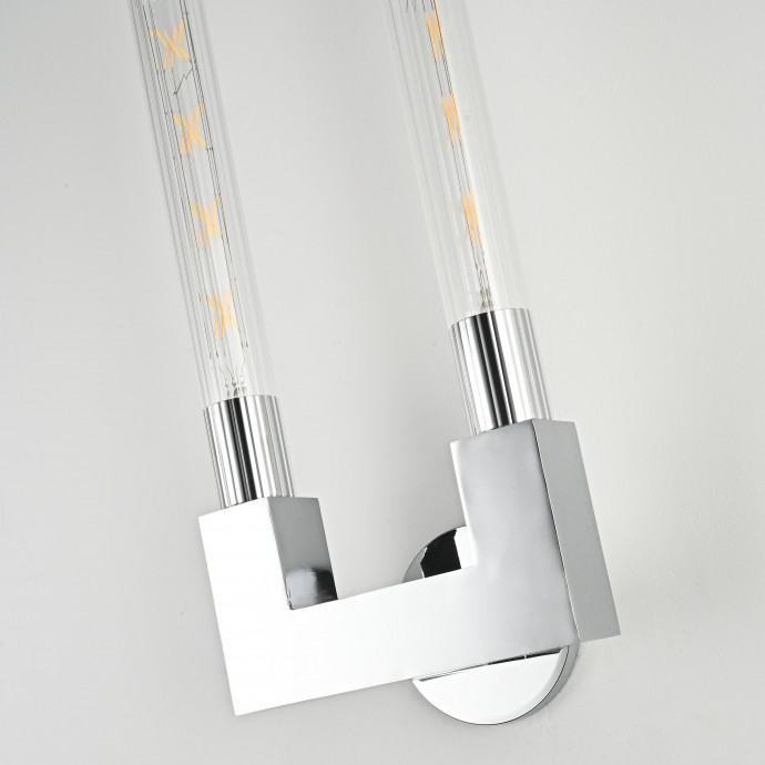Бра Canelle Wall Lamp Double Sconces Chrome By Imperiumloft
