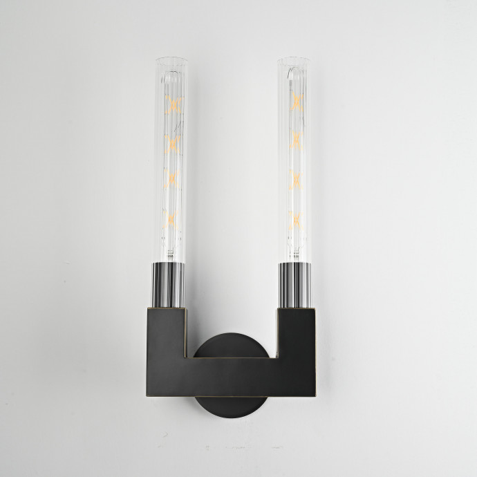 Бра Canelle Wall Lamp Double Sconces Black By Imperiumloft