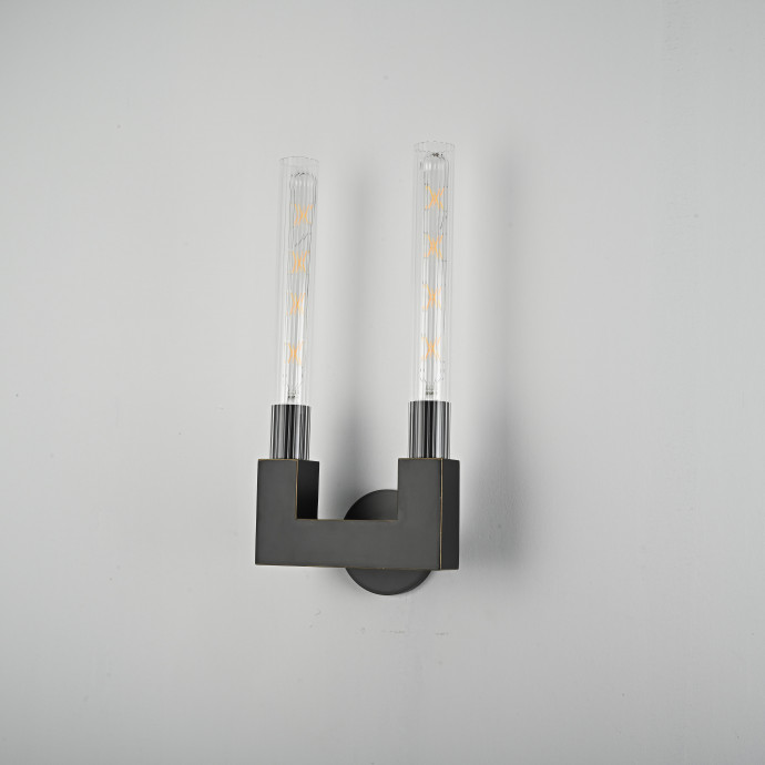 Бра Canelle Wall Lamp Double Sconces Black By Imperiumloft