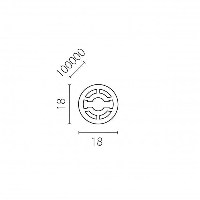 Силиконовый профиль-трубка PROFILED 10м/упак D18 д/LED ленты Profiled  441800