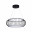 4435-2P, подвесная люстра, D500xH300/1200, LEDx40W, 4300LM, 3000-6000K, included, remote control