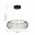 4435-2P, подвесная люстра, D500xH300/1200, LEDx40W, 4300LM, 3000-6000K, included, remote control