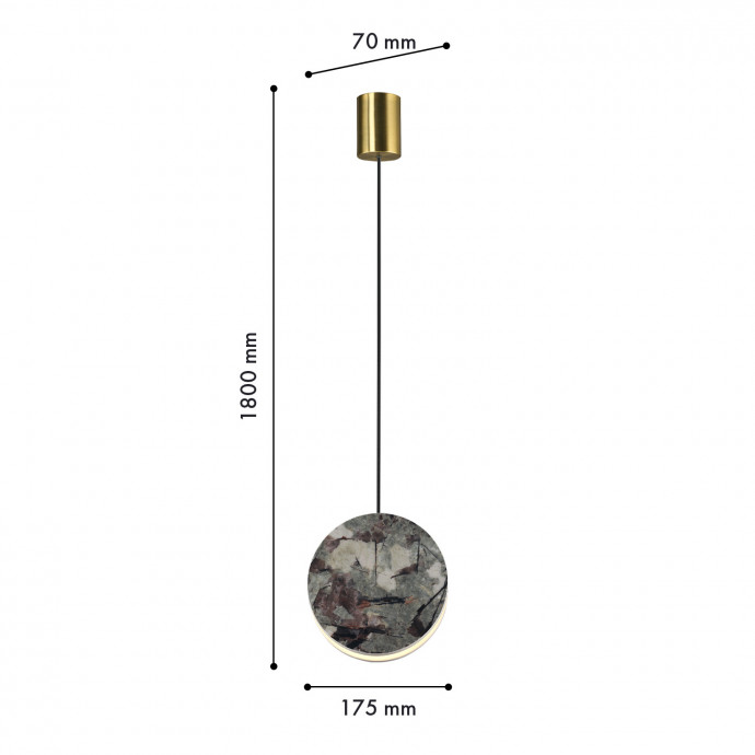 4447-1P, подвес, L175xW70xH1775, LEDx8W, 270LM, 4000K, included