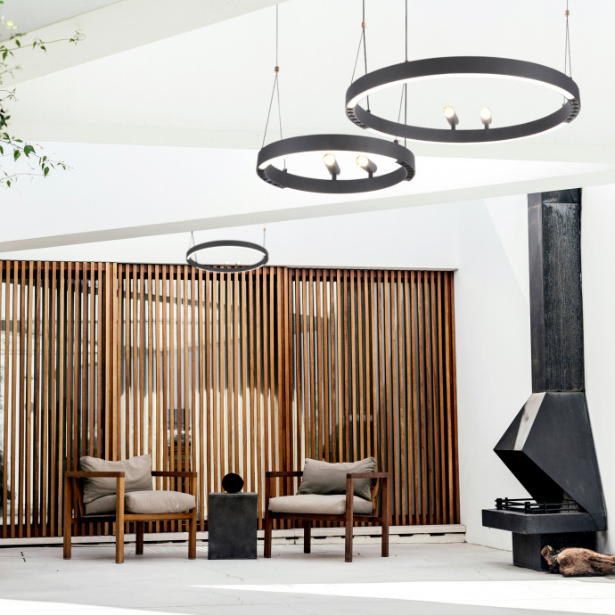 4474-1P, подвесная люстра, D600xH1000/1800, LEDx58W + 2xLEDx3W, 1860LM, 3000-6500K, included, remote control