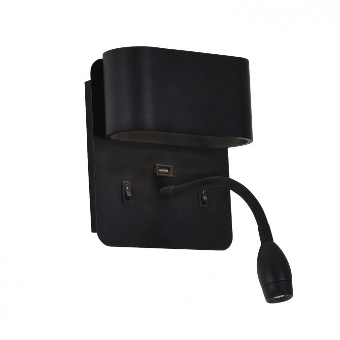 4476-2W, настенный светильник, D120xW160xH280, LEDx4W + LEDx1.5W, 220LM, 4000K, included, switch