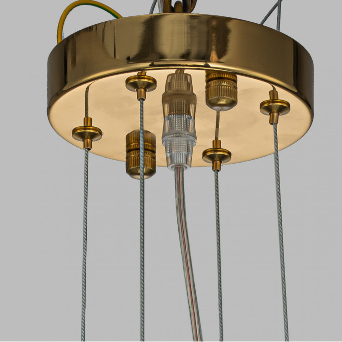 4500-15P, подвесная люстра, D555xH435/1635, 15xG9x25W