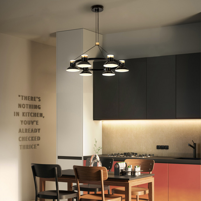 4516-6P, подвесная люстра, D625xH300/1800, 6xLEDx10W, 4800LM, 4000K, included