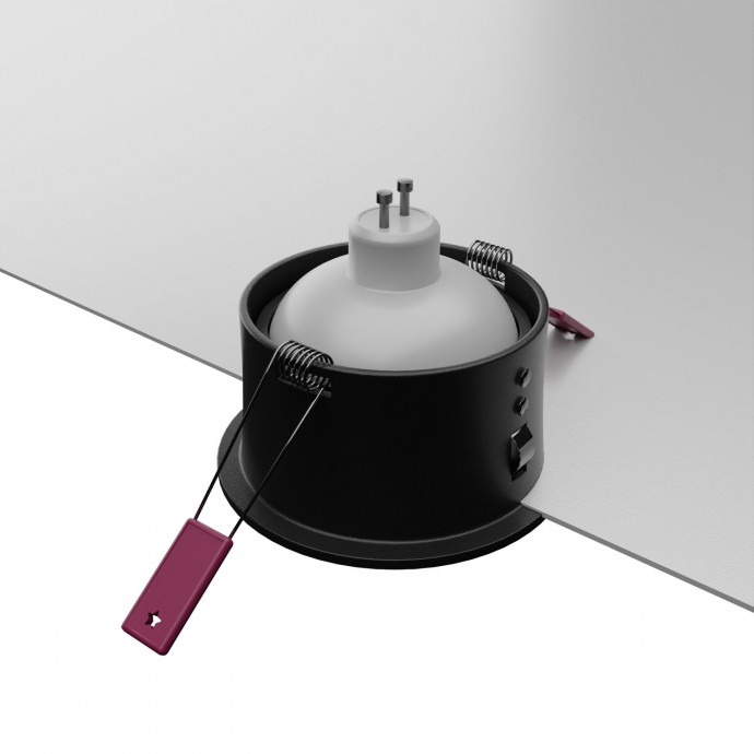 4529-1C, врезной светильник, D87xH44, cutout:D75, 1xGU10x35W, IP65