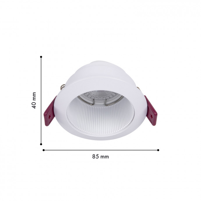 4544-1C, врезной светильник, D85xH40, cutout:D75, 1xGU10x35W, IP20