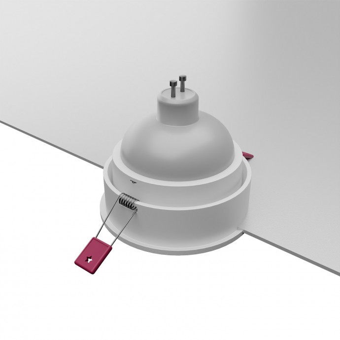 4544-1C, врезной светильник, D85xH40, cutout:D75, 1xGU10x35W, IP20