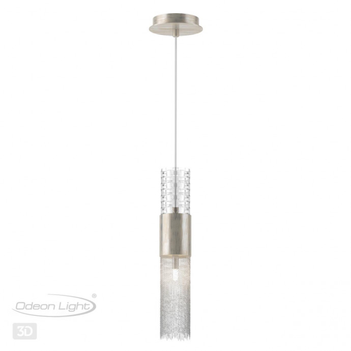 4631/1 HALL ODL20 471 серебристый/стекло/металл.цепочки Подвес G9 1*5W 220V PERLA