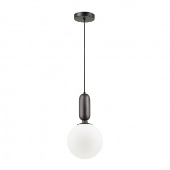 4668/1 PENDANT ODL20 309 черный/белый Подвес E27 1*40W (тип лампы СВЕЧА) 220V OKIA