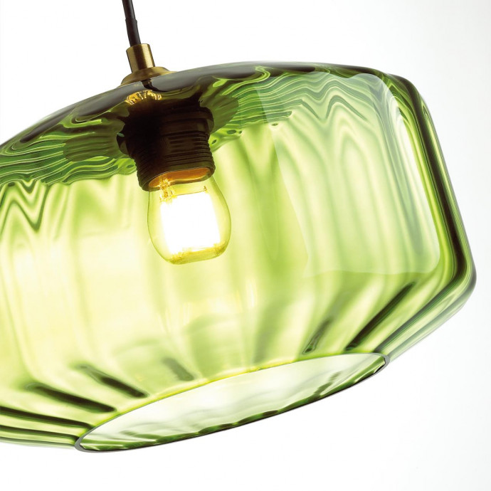 4783/1 PENDANT ODL21 345 зеленый/бронзовый Подвес E27 60W BINGA