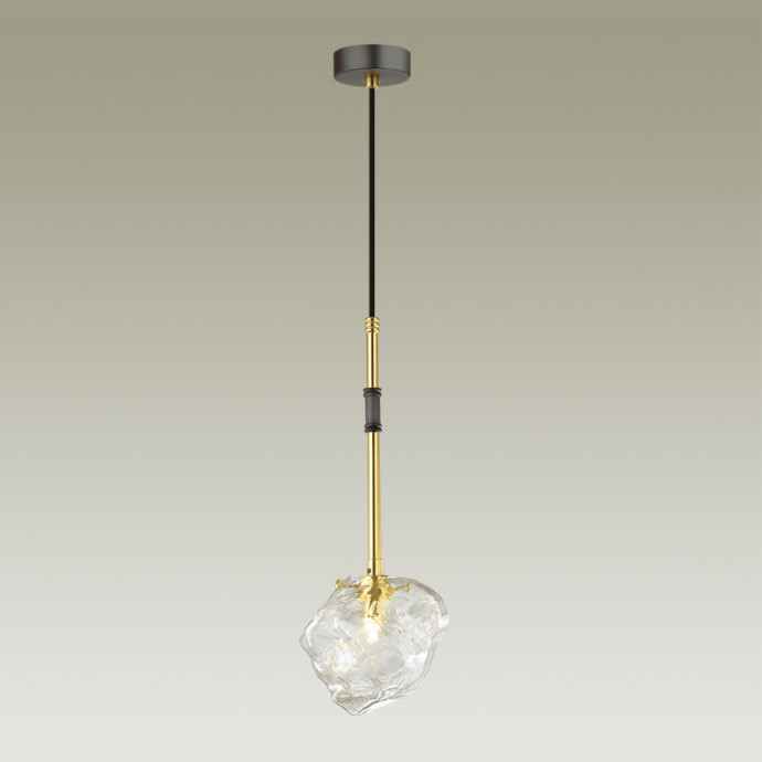4789/1 LOFT ODL21 501 черный/золотой/прозрачный Подвес G9 1*40W STONO