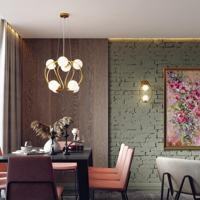 4808/2W MODERN ODL21 399 золотой/белый Бра G9 2*40W SLOTA