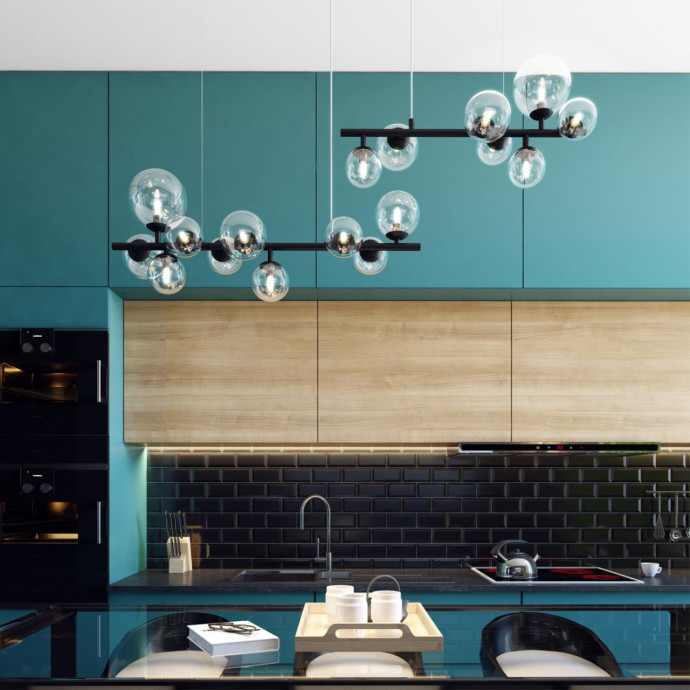 4818/10 MODERN ODL21 395 черный/прозрачный Люстра G9 10*40W TOVI