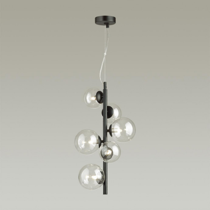 4818/6 MODERN ODL21 395 черный/прозрачный Подвес G9 6*40W TOVI