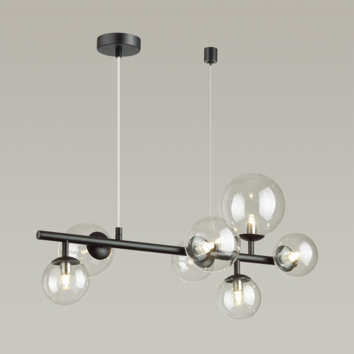 4818/7 MODERN ODL21 395 черный/прозрачный Люстра G9 7*40W TOVI