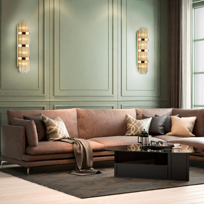 4854/4W HALL ODL_EX21 47 золото/стекло Настенный светильник E14 4*40W высота 890см EMPIRE