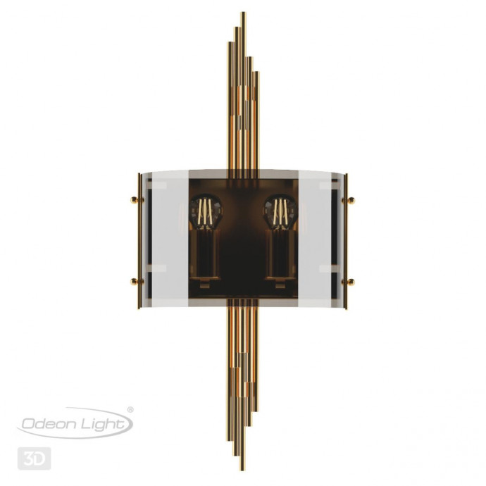 4895/2WA MODERN ODL_EX23 37 бронзовый/дымчатый/металл/стекло Бра E27 2*40W MARGARET