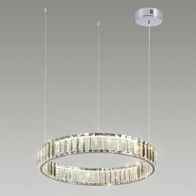 4930/30L L-VISION ODL24 000  хром/прозрачный металл/хрусталь Люстра LED 30W 4000K 3570Лм VEKIA