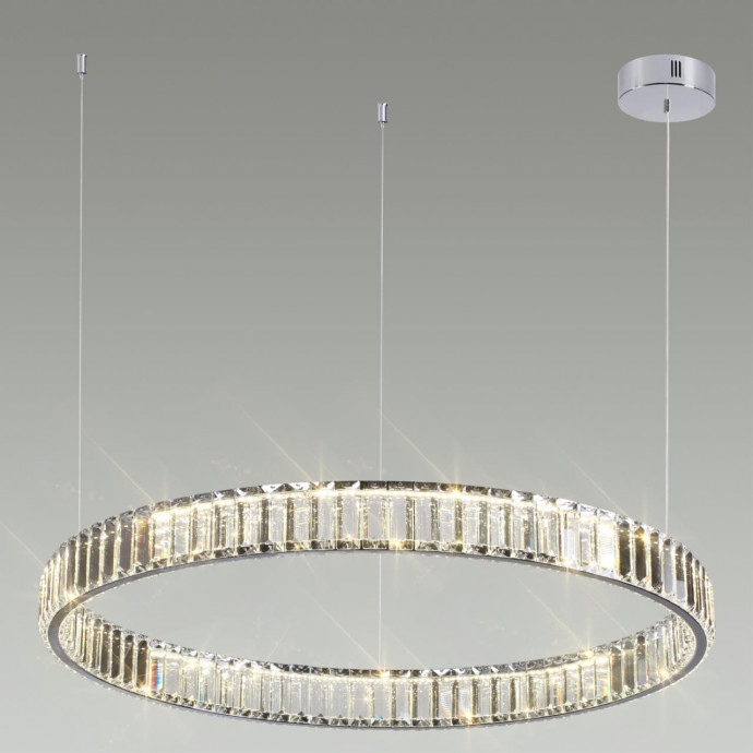 4930/45L L-VISION ODL24 000  хром/прозрачный металл/хрусталь Люстра LED 45W 4000K 5350Лм VEKIA