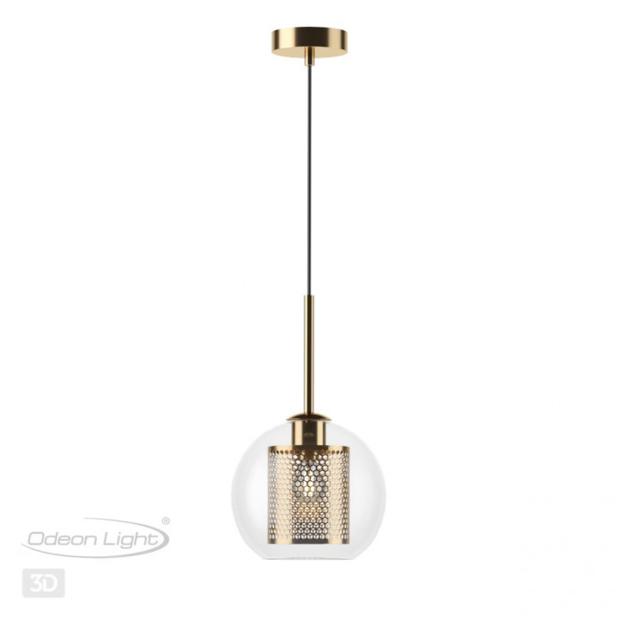 4939/1 PENDANT ODL22 291 античн.бронза/металл/прозрачный/стекло Подвес E27 1*40W CLOCKY